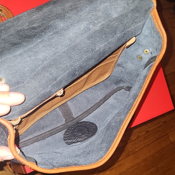 Dooney & Bourke Navy and Tan Leather Bag - Picture 10 of 17